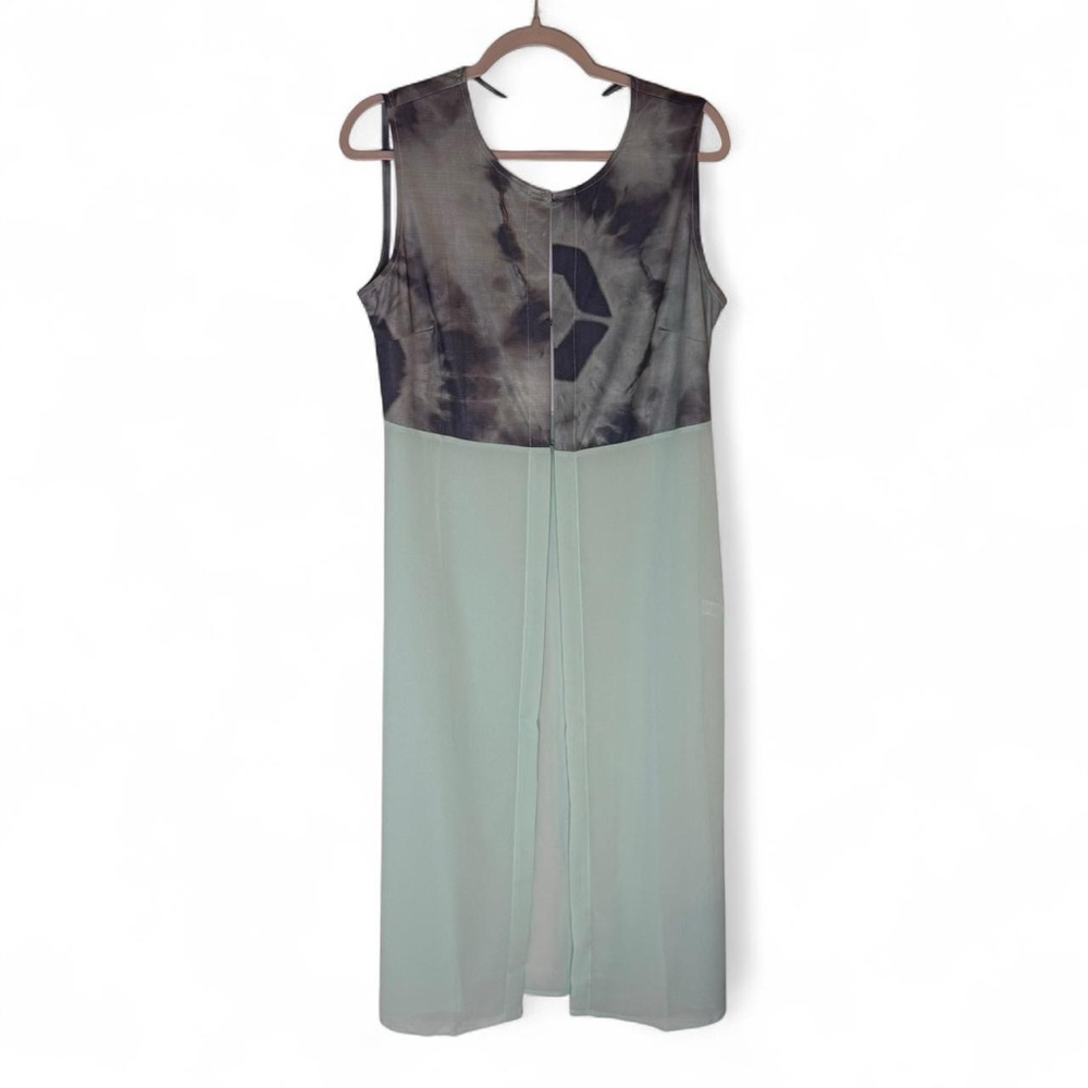NWOT Arae Blue Tie-Dye Boho Indie Festival Travel Sleeveless Tunic Vest, Size M.